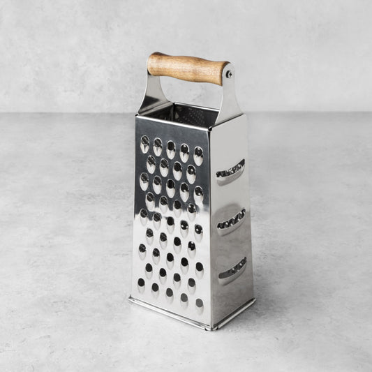 Acacia and Stainless Steel Cheese Grater
