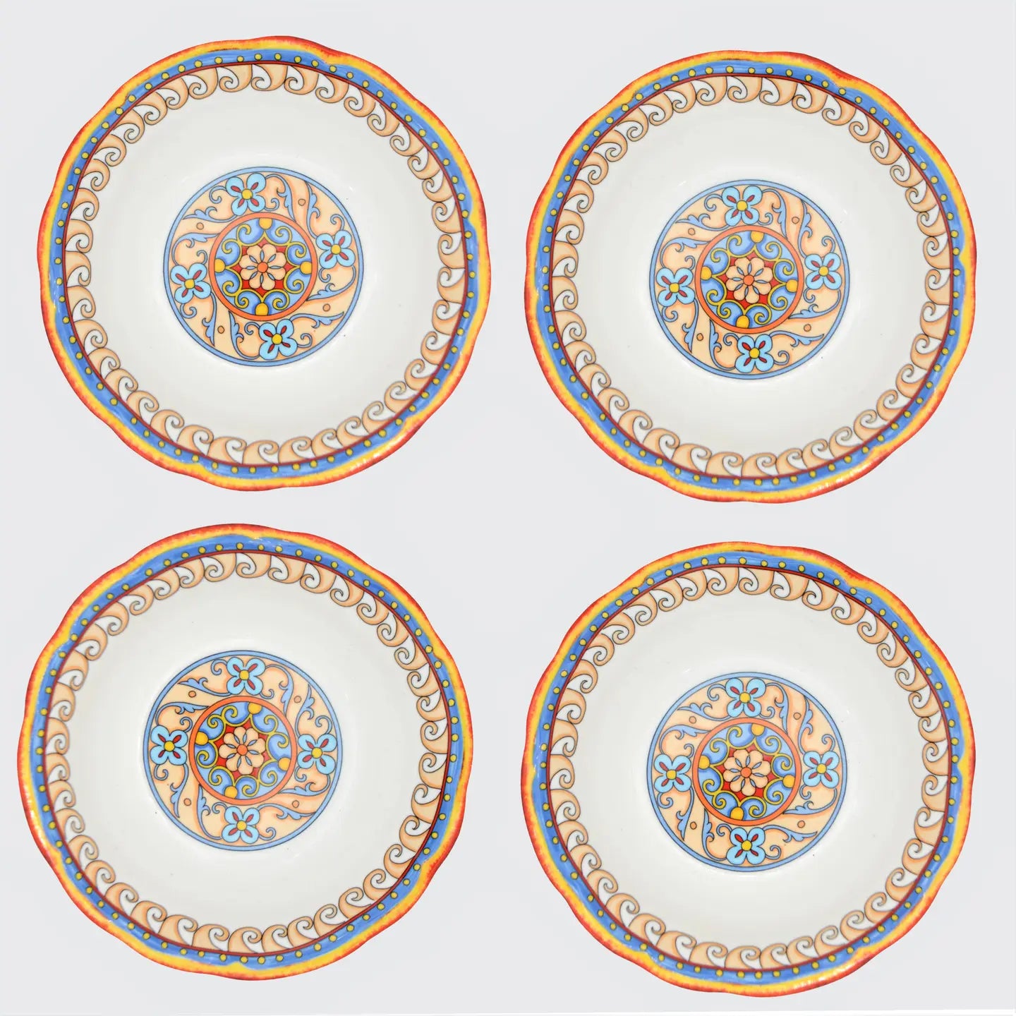 Renaissance Pasta Bowls - Set of 4