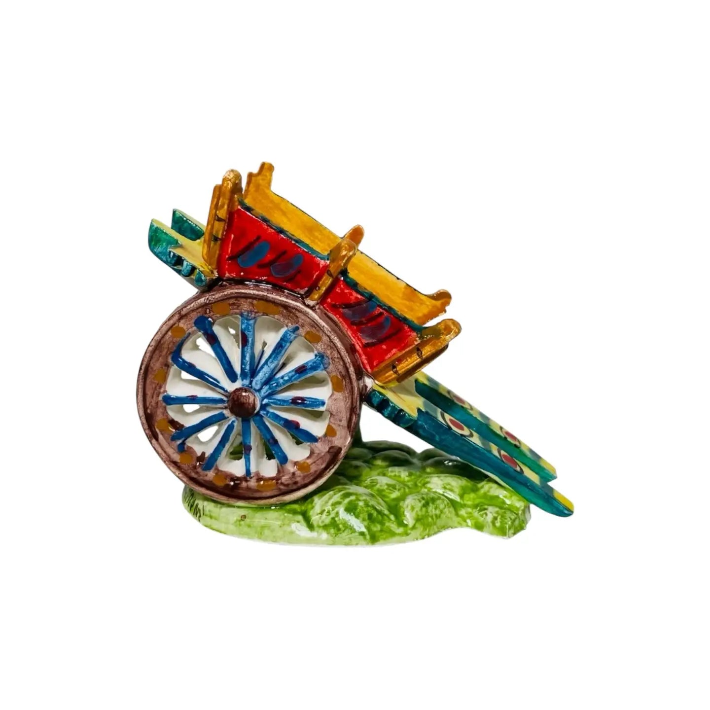 Sicilian Cart in Caltagirone Ceramic