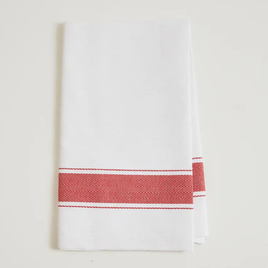 Classic Italian Kitchen Towel - Red