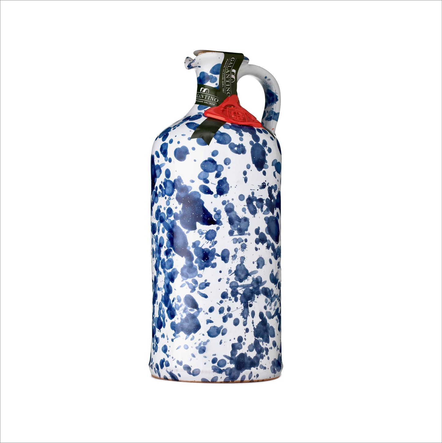 Extra Virgin Olive Oil Ceramic Bottle by Galantino - Cobalt (500 ml)