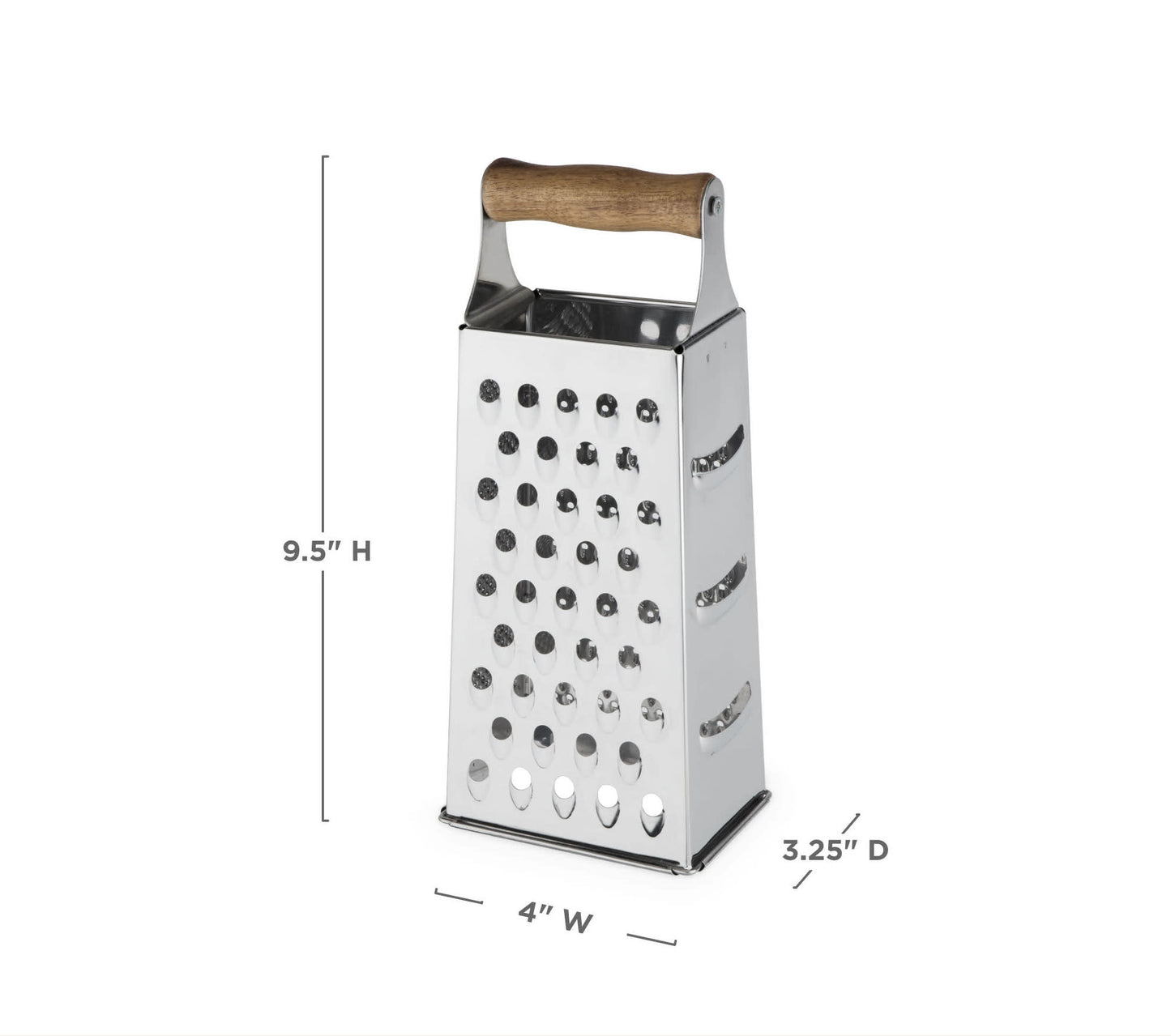 Acacia and Stainless Steel Cheese Grater